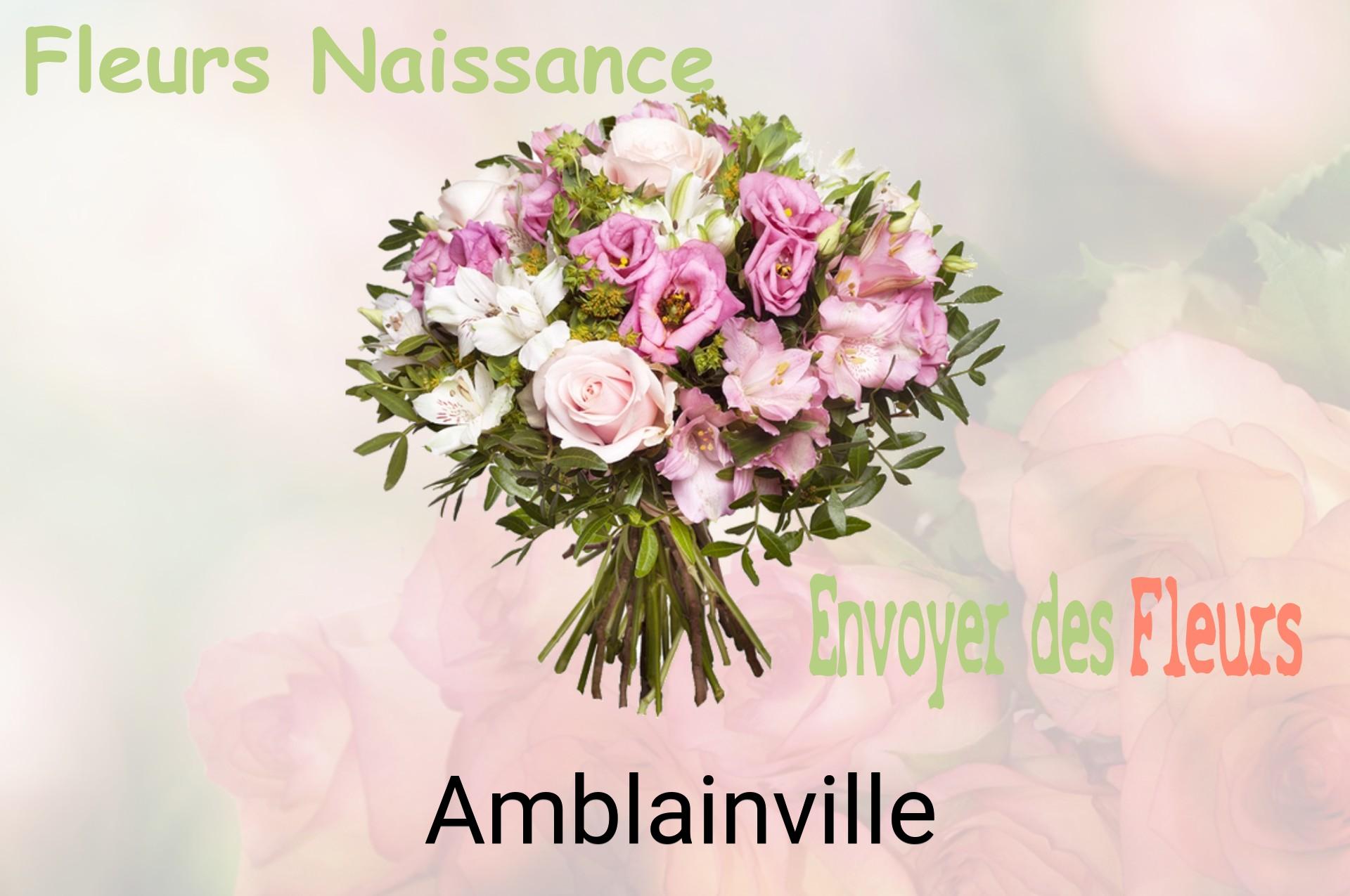 Bouquet de fleurs de naissance livré à Amblainville